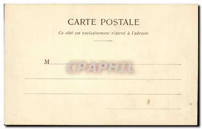 París - Iglesia de San Medardo — vista de la fachada gótica con campanario y grupo de personas — editor no identificado, n° 232 — Reverso