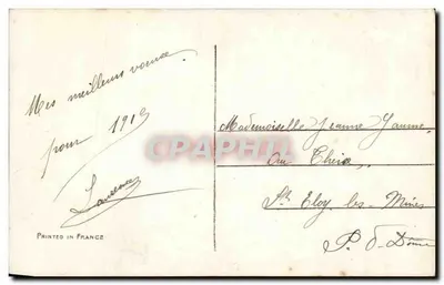 Młoda kobieta z różami — Szczęśliwy Nowy Rok — Marcel, n° 580 — Rewers