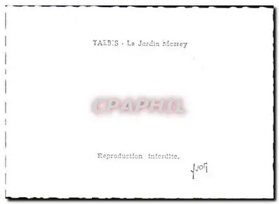 El Jardín Massey — Tarbes — editor TARBIS — Reverso