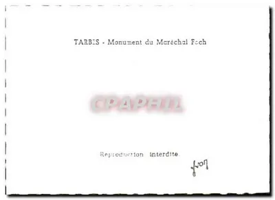 Tarbes - Monument van generaal-majoor Foch — Achterkant