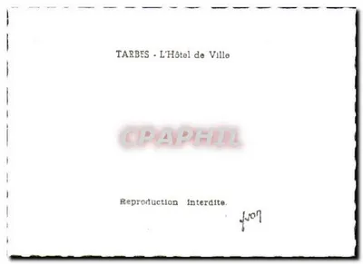Tarbes - O Hotel da Cidade — reprodução proibida — Verso