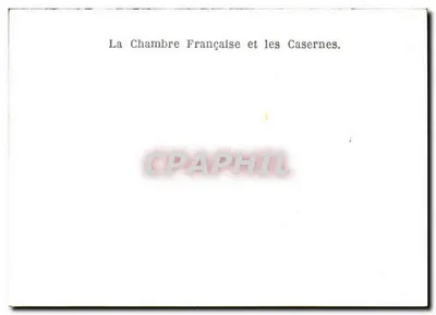 A Câmara Francesa e as Casernas — Tunis — editor desconhecido — Verso