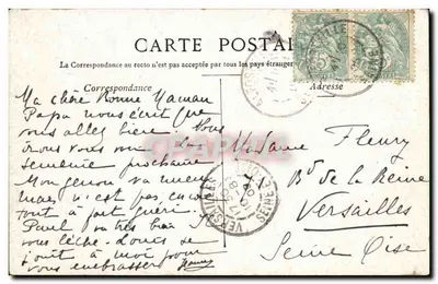 Paryż — Widok na bulwar Bonne-Nouvelle — Wydawca nieznany, numer serii nieodczytelny — Rewers