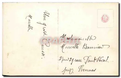 Três anjos com cordeiros — Feliz Páscoa — editor anônimo, n° 4367/68 — Verso
