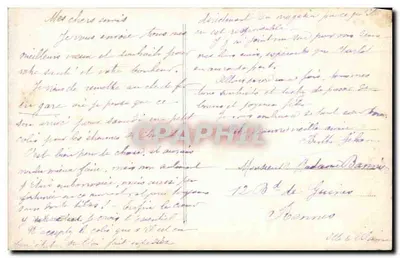 Trzech dzieci — Wesołych Świąt — Fauvettte 1175 — Rewers