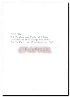 Turín — El río Po y el Borgo Medieval — Reverso