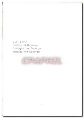 Turim - Basílica de Superga do lado da Lapide dei Caduti — número de série não visível — Verso