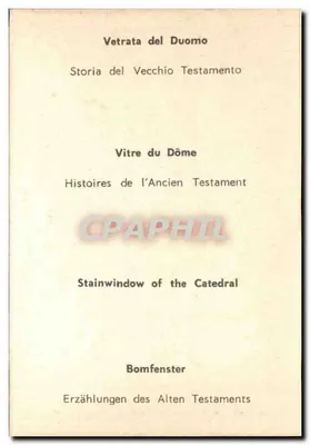 Vitrata Duomo — historia Starego Testamentu — Rewers