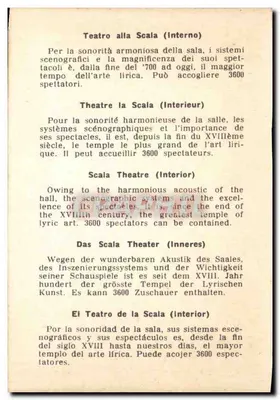 Teatro alla Scala — Wnętrze — Wydawca nieznany, numer serii nieodczytelny — Rewers