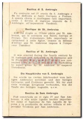 Bazylika S. Ambrogio — wydawca nie widoczny — numer serii nie widoczny — Rewers