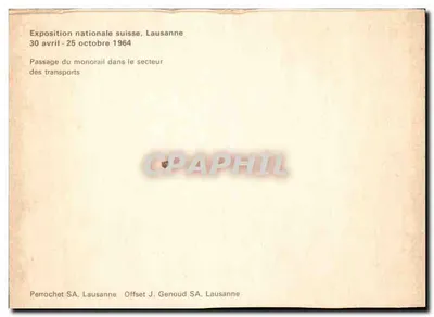 Sucos Caravelles - Parque de diversões — Exposição nacional suíça, Lausana — Verso