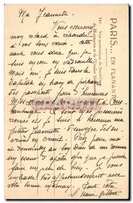 Sacre-Cœur de Montmartre — vista panorâmica — Les Éditions de Flanant, Paris — Verso