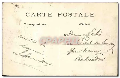 Paris – A Praça da Concórdia — C: M. — editor C: M. — Verso
