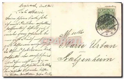 Jovem casal e mulher sozinha na margem de um lago — H.W.B. 375-1 — Verso