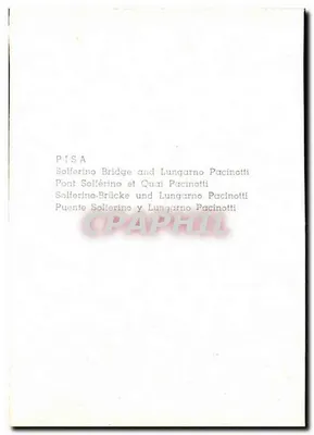 Pise - Most Solferino i Lungarno Pacinotti — Rewers