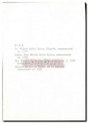 Pisa — Kirche Santa Maria della Spina, begonnen 1230 — Rückseite