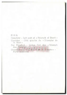 Pisa - Camposanto - Parte sinistra del trionfo della morte — Verso