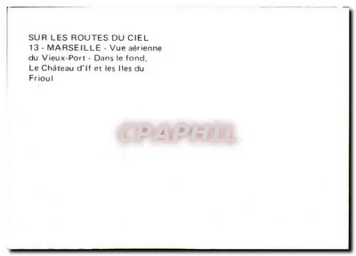 Marsiglia — Vista aerea del Porto Vecchio, del Castello d'If e delle Isole di Frioul — 13 — Verso
