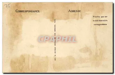 Paris - Avenida do Bois de Boulogne — LL, n°37 — Verso