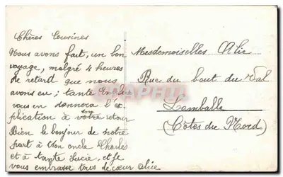Menina segurando um buquê de margaridas — Sinal de afeto — Paris 403 — Verso