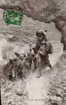 Papai Noel — cena de montanha — A. Royer, n° 184
