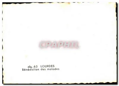 Benedyktura chorych — Lourdes — nr 65 — Rewers