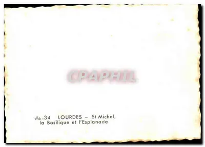 Lourdes — Święty Michał, basylika i esplanada — Rewers