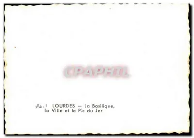 Lourdes — Bazylika, Miasto i Wierch Jer — Rewers