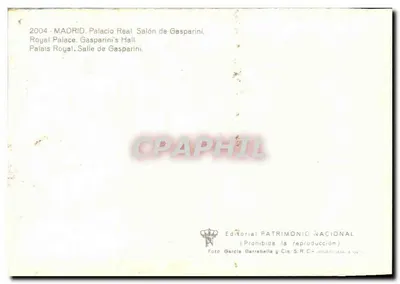 Palacio Real. Salón de Gasparini — Madryt — Editorial Patrimonio Nacional — Rewers