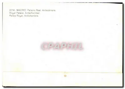 Madryt — Pałac Królewski. Antecámara — n°2014 — Rewers