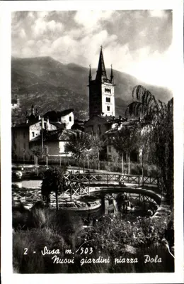 Susa — Novos jardins da praça Pola — editor desconhecido, n° de série 2