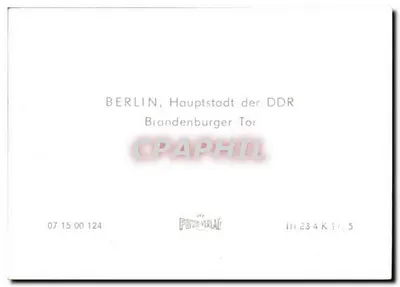 Berlim, capital da RDA — Porta de Brandemburgo — FOTOLAB — Verso