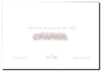 Berlin, stolica NRD — Plac Alexanderplatz — Rewers