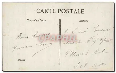 Kobieta w pelerynie — Wesołych Świąt temu, kogo kocham — Walery Paris n°114 — Rewers