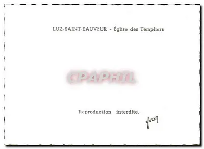 Luz-Saint-Sauveur — Kerk van de Templer — Achterkant
