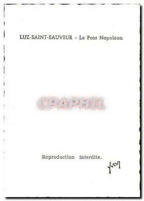 Luz-Saint-Sauveur — De Brug Napoleón — onbekende uitgever — Achterkant