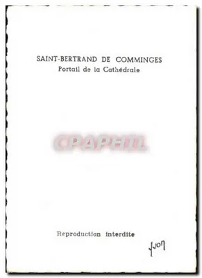 Portal da Catedral — Saint-Bertrand de Comminges — editor não identificado — Verso