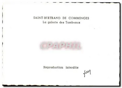 Saint-Bertrand de Comminges — A galeria dos Túmulos — Verso
