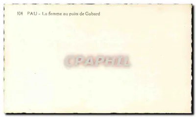 Pau - Kobieta przy studni Gabard — n°104 — Rewers