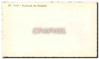Pau - Boulevard des Pyrénées — widok miejski z budynkami i balustradą — n° 153 — Rewers