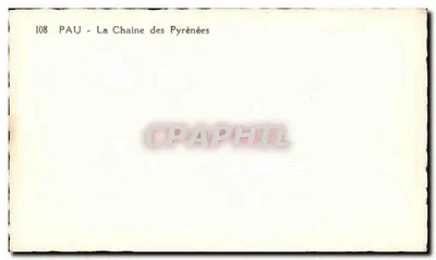 Pau - Łańcuch Pyrenajska — seria 108 — wydawca nieodczytalny — Rewers