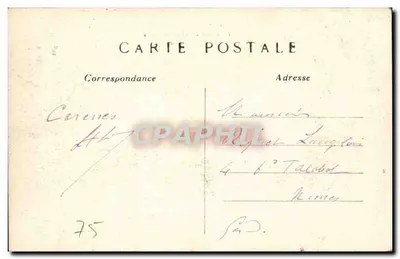 Paris 6. Arrondissement — Avenue de l'Observatoire — C.M. Nr. 427 — Rückseite
