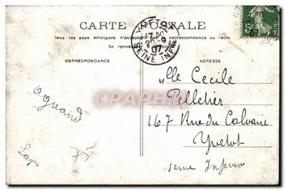 PARIS - Hôtel de Ville — widok panoramiczny — wydawca nieznany — Rewers