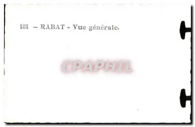 Rabat — Ogólny widok — Wydawca nie widoczny, numer seryjny 181 — Rewers
