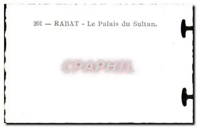 RABAT — Pałac Sultana — n°201 — Rewers