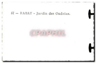 Rabat — Ogród Oudaias — n°57 — Rewers