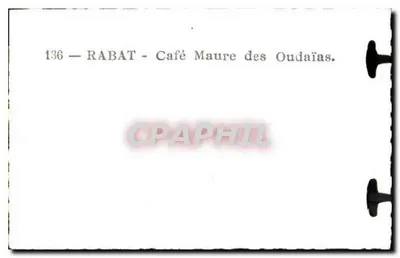 Rabat — Kawiarnia Maure Oudaïas — 136 — Rewers