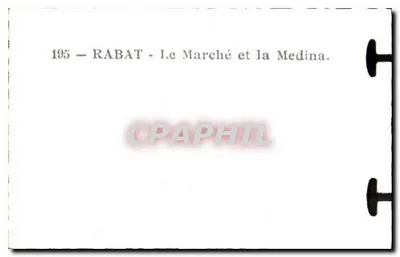Rabat — Rynek i Medina — n°195 — Rewers