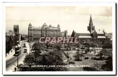 Royal Infirmary e Catedral, Glasgow — vista panorâmica