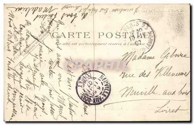 París — El Arco del Triunfo del Carrousel y antiguo pilar de las Grilles des Tuileries — P. P. C. París — Reverso